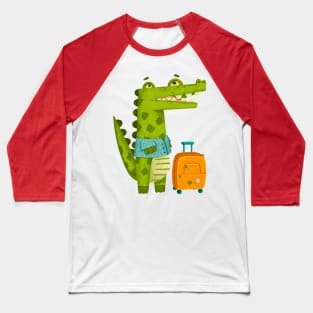 Crocodile on vacation Baseball T-Shirt